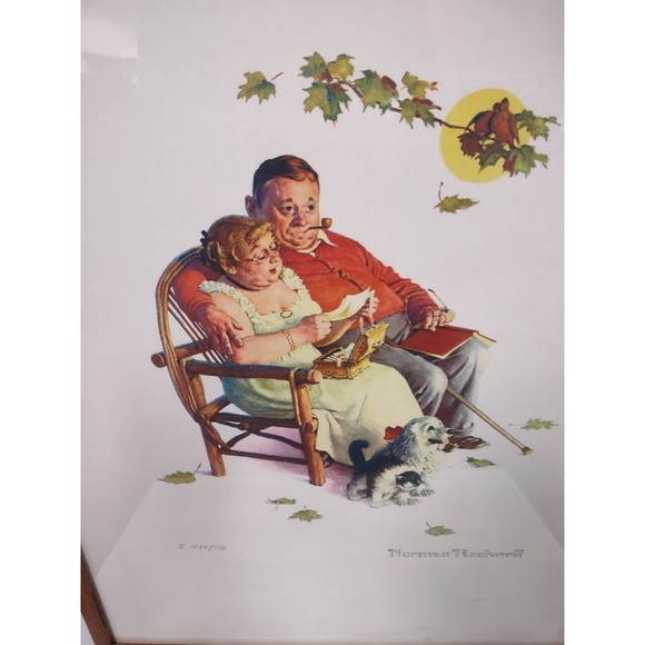 Norman Rockwell Framed and Numbered Limited Edition Fondly Do We Remember /750 - Picture 2 of 15